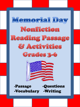Preview of Memorial Day Reading Passage and Activities