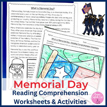 Memorial Day Vocabulary with Worksheets