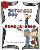 Memorial Day / Remembrance Day Activity Pack