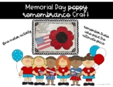 Memorial Day Remembrance Day Poppy Fine motor Craft