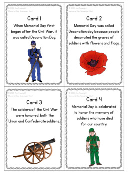 Printable Memorial Day Scavenger Hunt Game Memorial Day Game -  UK