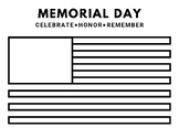 Free Memorial Day Play Mats or Coloring Sheets