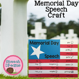 Memorial Day Speech Therapy Craft for Articulation and Lan