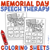 Memorial Day Speech Therapy- May Articulation and Language