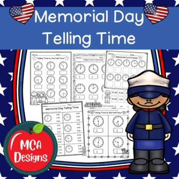 Preview of Memorial Day Telling Time