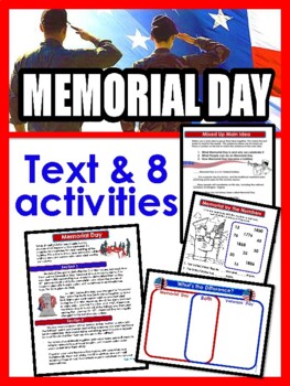 Memorial Day Text & 8 Activities (Gr 4-5) by TeachHeath | TpT