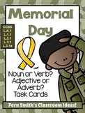 Noun or Verb? Adjective or Adverb? Memorial Day Task Card Bundle
