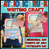 Memorial Day Truck End of Year Craft Writing Flip Book Apr