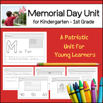 Preview of Memorial Day Unit | Kindergarten and 1st Grade