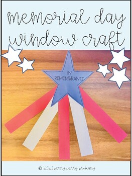 Preview of Memorial Day Window Craft Freebie