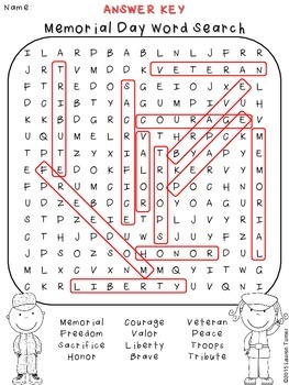 Memorial Day Word Search and Crossword Puzzle *FREEBIE* by ...