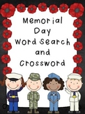 Memorial Day Word Search and Crossword Puzzle *FREEBIE*