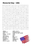 memorial day word search teaching resources teachers pay teachers