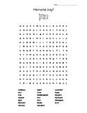 Memorial Day Word Search!  FREEBIE!