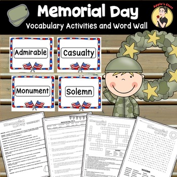 Preview of Memorial Day Worksheet Activities
