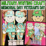 Memorial Day Writing Craft Soldier Flip Book Military Apri