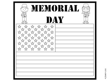 Memorial Day Writing and Craft by Tanya Grady | TPT