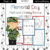 Memorial Day/End of the Year Review: PreK-Preschool NO PRE