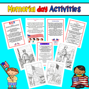 Memorial day 1st grade Activities & Worksheets: lesson plan, project ...