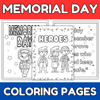 Preview of Memorial day Coloring Pages | Coloring Sheets | Memorial day craft ideas