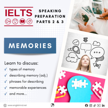 Preview of Memories - IELTS Speaking Preparation Lesson
