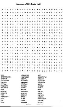 word searches for 7th teaching resources teachers pay teachers