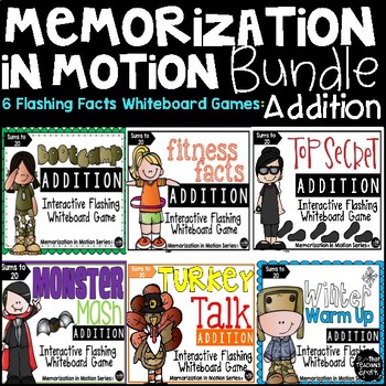 Preview of Brain Break Memorization In Motion Bundle for Addition Facts