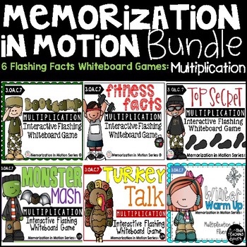 Preview of Brain Breaks Memorization In Motion Bundle for Multiplication Facts