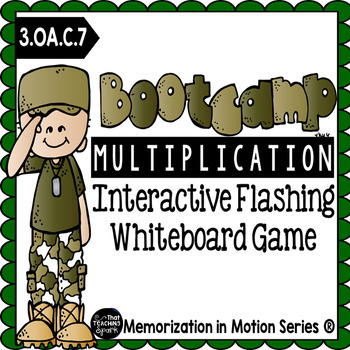 Preview of Brain Break Memorization in Motion Multiplication Boot Camp