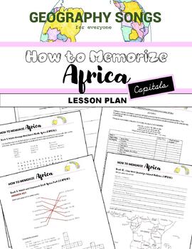 Preview of Memorize Africa CAPITALS ▪ Lesson Plan ▪ Audio Mp3 ▪ Worksheets ▪ Stream Video