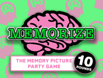 Preview of Memorize Picture Memory Games || PowerPoint Games for Zoom