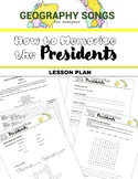 Memorize the U.S. Presidents - Song, Video, Worksheets, Le