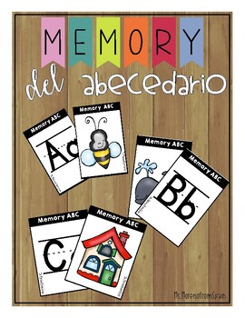 Memory ABC (Spanish) Memory alfabeto Español by Ms Moreno from Spain