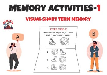 Preview of Memory Activities- Visual Short Term Memory- 1