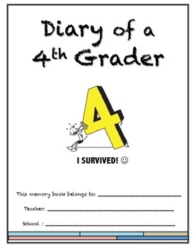 Preview of Memory Book- Diary of a 4th Grader