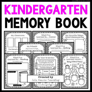 Preview of Kindergarten Memory Book - Fun End of Year Keepsake Activity Last Day of School