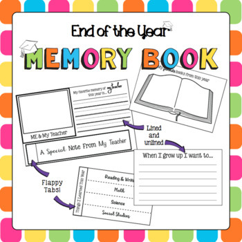 A note from the teacher memory book template