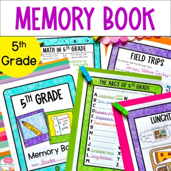 Preview of Memory Book 5th Grade End of the Year Activities | Last Week of School