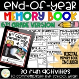 End-of-Year Memory Book - 6th Grade - DIGITAL + PRINTABLE