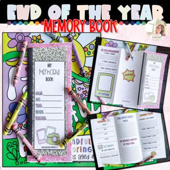 Preview of Memory Book Brochure | End of the Year Activities Elementary | Yearbook Craft