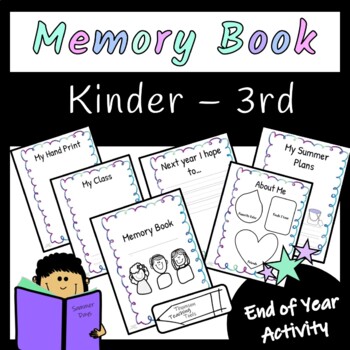 Preview of Memory Book: End of the Year K-3 Freebie Sample!