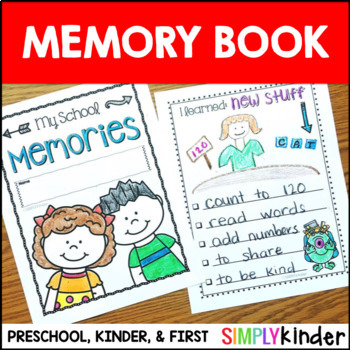Preview of Kindergarten Memory Book - First Grade Memory Book - Preschool Memory Book