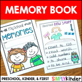 Kindergarten Memory Book - First Grade Memory Book - Presc