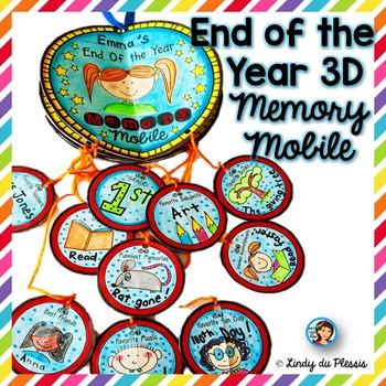 Preview of End of the year activity Memory Book Mobile