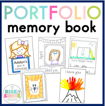 Preview of Memory Book Portfolio Keepsake for Preschool PreK Kindergarten