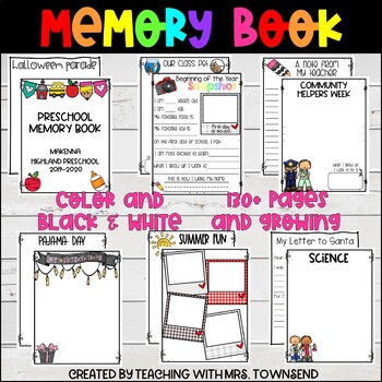 Vision Board Clip Art book for Memories of children at school