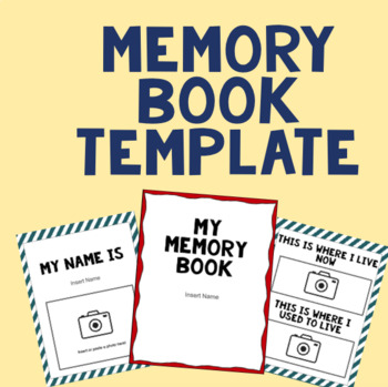 Preview of Memory Book Template for patients with Dementia