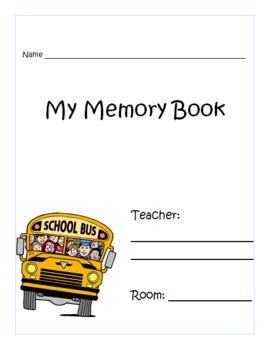Preview of Memory Book: Writing Template for Student Created Memory Book