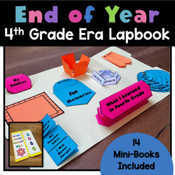 Preview of Memory Book for 4th Grade End of Year Lapbook for Last Week of School Activities