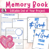 Memory Book for Elementary | Editable | Journal | End of Year